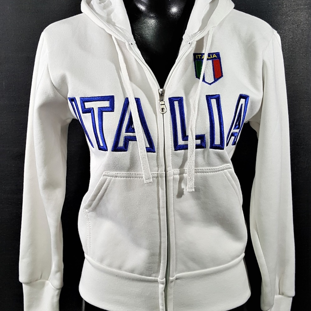 Accessori & Co Embroidered ITALIA Full Zip Hoodie